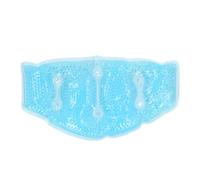 Sonew Gel Beads Ice Pack, Flexible Reusable Hot Cold Neck Wrap with Soft Plush Fabric Cover, for Neck Pain Relief Office Home Travel (Blue)