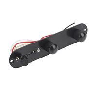 Sonew Guitar Control Plate Metal for TL Plated Prewired Circuit Board Replacement Accessories with Knobs (Black)