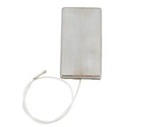 Sonew Guitar Pickup Metal Ultra Thin Instrument Accessory Replacement Part for Cigar Box Silver