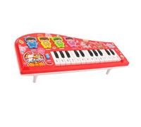 Sonew Kids Cartoon Multi-Functional Piano Keyboard Electronic Instrument for Beginners, Safe and Fun Learning Toy (Red)