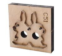 Sonew Leather Die Cutter High Carbon Steel with Thick Wooden Base Easy for Scrapbook & Crafts