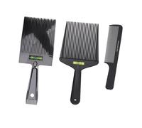 Sonew Leveling Comb, Flat Top Cutting Comb with Built in Level Reference Lines and Angle with Bubble Level, for Precise Haircuts and Professional Blending Techniques (3pcs Set)