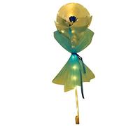 Sonew Luminous Balloon Rose Bouquet with LED Lights - Unique Valentine's Day Gift Full Set for Romantic Celebrations (Blue)