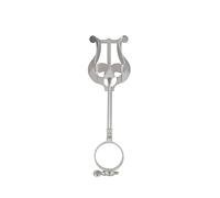 Sonew Lyre Instrument Accessories, Clarinet Marching Band Music Holder, Clamp on Sheet Music for Trumpet, Stand Iron Clamp with Rubber Pad for Back to School Instrument (for Clarinet)