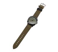 Sonew Men’s Ultra Thin Vintage Quartz Analog Watch with PU Leather Strap, Mineral Glass for Indoor & Outdoor Activities (Green)