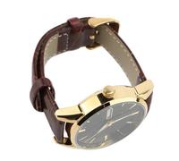 Sonew Men's Luminous Quartz Watch Date Display 30m PU Leather Strap Business Wristwatch Blue Dial (Black Dial)