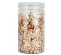 Sonew Metallic Foil Flakes for Crafts & Jewelry Making - Golden Aluminum Foil Flakes, for Various DIY Projects