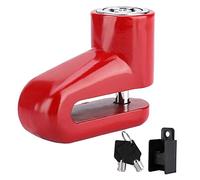 Sonew Motorbike Disc Lock, Security Disc Brake Lock, Scooter Motorcycle Anti-Theft Heavy Duty Bike Brake Wheel Disc Rotor Lock (Red)