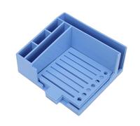 Sonew Note Stencil Set, 5 Templates Note Holder with Pen Holder for 3x3 Notes, Daily Weekly Monthly Planner for Task Management, School Desk, ABS Material (Blue)