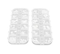 Sonew Ocean Nail Charms, 2 Boxes 24 Styles Beach Shell Sea Life 3D Metal Nail Art Decorations with Flat Back Rhinestones, for Manicure DIY Salon Summer Accessories