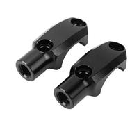 Sonew Pair Motorcycle Handlebar Mirror Mount M10 X .25 Clockwise Clamp for GSX1300R GSR 600/750 Blue (Black)