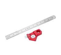 Sonew Portable CX300- Woodworking Scribing Ruler 300MM/11.81in Measuring Tool for Marking