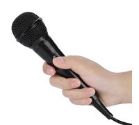 Sonew Portable Handheld Dynamic Microphone with 180-Degree Adapter for Clear Voice and Karaoke - Wired Microphone with Heart-Shaped Directivity and Noise Reduction (Black)