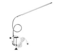 Sonew Portable USB-Clamp LED Nail Art Lamp with Dimmable Brightness & Flexible Arm - Ideal for Manicure, Makeup, Reading Desk Use