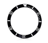 Sonew Premium Ceramic Watch Bezel Insert - Lume-Dot Pip Design for 38mm/40mm/41mm/42mm/45mm & Custom Timepieces Scratch-, in-the-Dark Markers