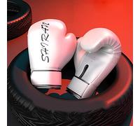 Sonew Professional Boxing Gloves 10oz for Sanda Training and Thai Fighting, PU Sandbag Gloves for Kids and Adults, White (Passion White)