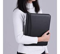 Sonew Professional PU Leather Padfolio Portfolio with Business Card Holder and Memo Pad, Size for Business and Job Seekers
