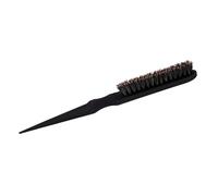 Sonew Professional Teasing Back Hair Salon Brush for Hairdressing with Ergonomic Handle and Eco-Friendly Plastic Tail Comb in Vibrant Rose Red (Black)