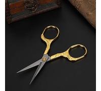 Sonew Retro Style Stainless Steel Vintage Embroidery Scissors, Sewing Scissors with Elegant Plum Blossoms Design for Craft Projects, Needle Work, Embroidery, Antique Collection