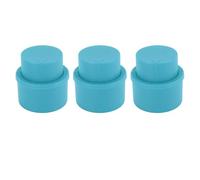 Sonew Reusable Soda Bottle Stopper Set, 3 Professional Sealing Beverage for, Carbonated Drinks, Easy to Use and Keep Drinks (Blue)