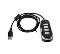 Sonew RJ9 to USB Audio Headphone Conversion Line with Control Box - Easy Mute, Volume Control, and Status Indicators