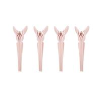 Sonew Root Lifting Clips Hair Volume Volumizing Hair Clips for Blow Drying Styling and Daily Use 4pcs Heat Resist Plastic Non Slip Design (Beige)