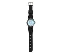 Sonew Rotating Bezel Automatic Men’s Watch with Luminescent Display, Design, Calendar Feature in Silver and Red (Silver Blue)