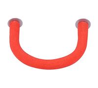Sonew Rough Wooden Perch Stand for Parrots - Bird Toy for Beak & Nail Care - Safe & Blue Design (Red)