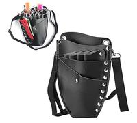 Sonew Scissor Bag, Barber Tool Bag for Scissors Hair Clip Comb, Hairdressing Tool Storage Waist Bag with Detachable Belt Hairdressing Pouch(Black)