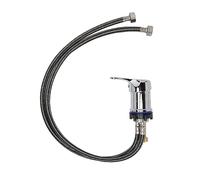 Sonew Shampoo Bowl Faucet, Zinc Alloy Salon Shampoo Basin Mixer Sprayer with 70cm Tube Replacement Hot Cold Mixer Faucet for Hair Salon