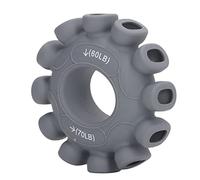 Sonew Silicone Grip Strength Ring Trainer Finger Strengthener for Hand Forearm Exercise with Squeezing Clamping and Lengthening for Rock Climbing Guitar Playing (Gray(60-70LB))