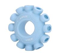 Sonew Silicone Grip Strength Ring Trainer Finger Strengthener for Hand Forearm Exercise with Squeezing Clamping and Lengthening for Rock Climbing Guitar Playing (Light Blue(40-50LB))