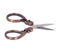 Sonew Stainless Steel Craft Embroidery Scissors Portable and Retro DIY Sewing Tool for Home and Travel (Rose Gold)