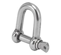 Sonew Stainless Steel D-Shaped Bow Shackle Screw Pin for Chains and Ropes - for Camping, Towing, Mooring, and Outdoor Sports (#9)