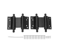 Sonew Stainless Steel Self Closing Door Hinge, Double Swing Action Spring Hinges for Cafe Saloon, Bar Counter & Events Doors, Both Directions Opening, Black