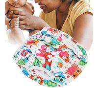 Sonew Swimming Diaper with Cartoon Floral Pattern, & Washable Swim Diaper for Infant Unisex (D20)