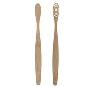 Sonew Toothbrush Comfortable Anti Slip Handle for Bathroom Bamboo Charcoal Material 17cm (Yellow)