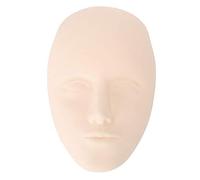 Sonew Training Mannequin Head, Tattoo Mannequin Training Eyelash Extensions, 5D Tattoo Practice Permanent Makeup Microblading Eyebrow Lip Training Silicone Fake Skin(#02)
