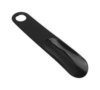 Sonew Travel Shoe Horn, Shoe Dressing Helper, Portable Shoe Spoon Tongue, Rubber Handle 2 Colors Shoe Helper Aid Stick(Black)