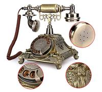 Sonew Vintage Classical Turntable Dial Telephone Decoration for Elegant European Art Life
