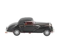 Sonew Vintage Pull Back Car Model with Sound and Light - Alloy Diecast Toy for Kids & Collectors (Black)