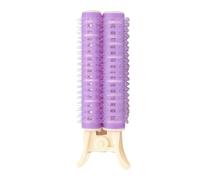 Sonew Volumizing Roller Clips, Heatless Hair Rollers for Overnight Styling with Soft Rollers and Secure Hold, for Creating Crown Lift and Bouncy Waves on All Hair Types (Purple)