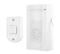 Sonew Wired Doorbell, ABS Wall Mounted Welcome Access Bell Dingdong Visit Chimes, Batteries Not Included (White)