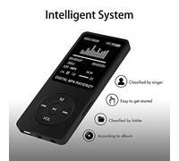 Sonew WISH Top-selling MP4 MP3 Music Player with .8-inch Screen, Card Support, and Sound in White (Black)