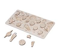 Sonew Wooden Solar System Assembling Toy for Kids - Fun Educational Astronomy Science DIY Model (Log)