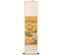 Song Dynasty Classical Vertical Art, Golden Pear Grove Scroll Painting, Chinese Feng Shui Hanging, Gift Collection(150 * 30cm)