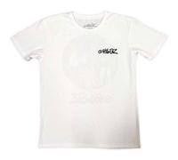 Song Machine Brush Back Print Logo T-Shirt Gorillaz White L