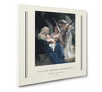 Song Of The Angels By William Adolphe Bouguereau Canvas Print | Gallery Wrapped 30mm Frame Wall Art | 20x20 inches | Ready to Hang | Classic Picture | Living Room Bedroom Lounge Office
