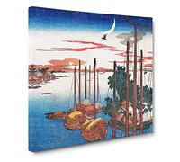 Song of the Cuckoo by Utagawa Hiroshige Canvas Print | Gallery Wrapped 30mm Frame Wall Art | 20x20 inches | Ready to Hang | Asian Picture | Living Room Bedroom Lounge Office