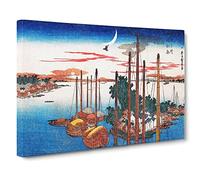 Song Of The Cuckoo By Utagawa Hiroshige Canvas Print | Gallery Wrapped 30mm Frame Wall Art | 24x16 inches | Ready to Hang | Asian Picture | Living Room Bedroom Lounge Office